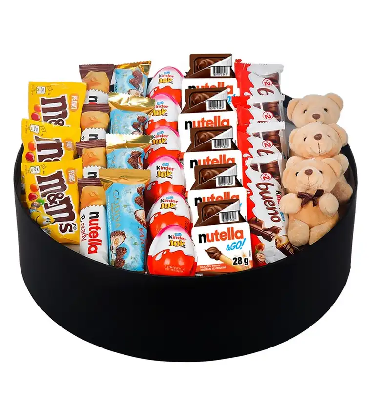 Dev Kutuda Mini Ayıcıklı Gourmet v2 - Afyonkarahisar çiçek siparişi