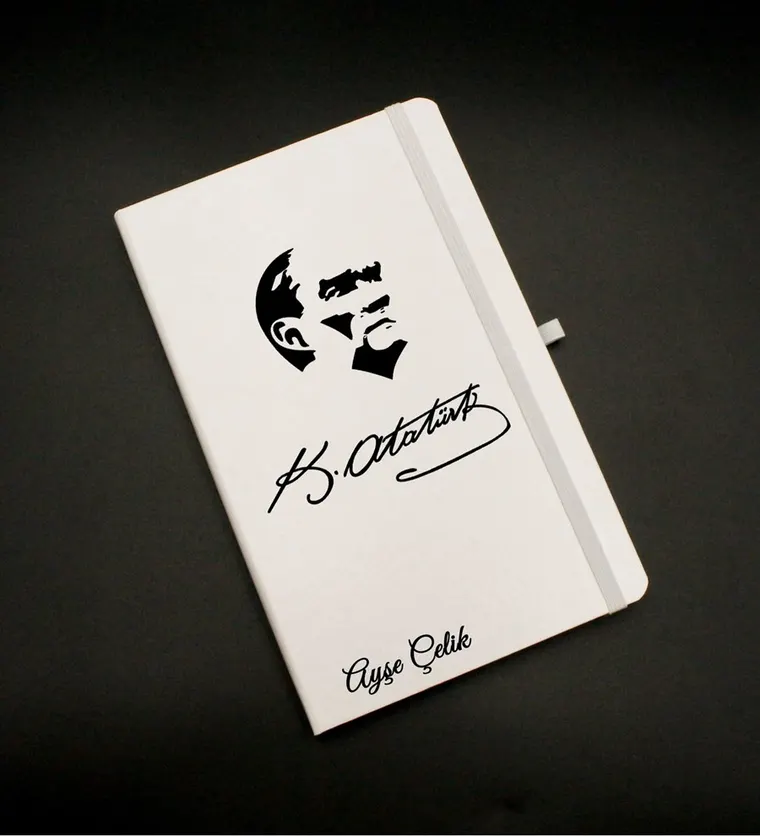 Bursa Kişiye Özel Atatürk Baskılı Beyaz Defter Siparişi